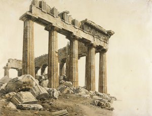 Det sørøstlige hjørnet av Parthenon, Athen
